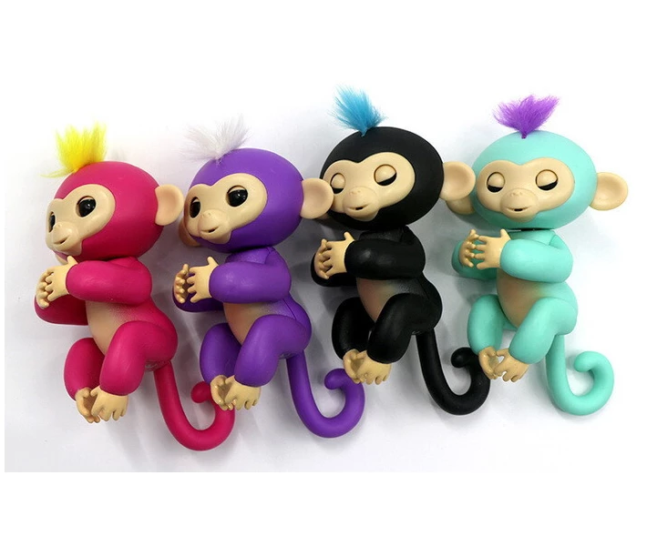 Фото -  Интерактивная ручная обезьянка Белла Bella Pink Fingerlings Interactive Baby Monkey WowWee