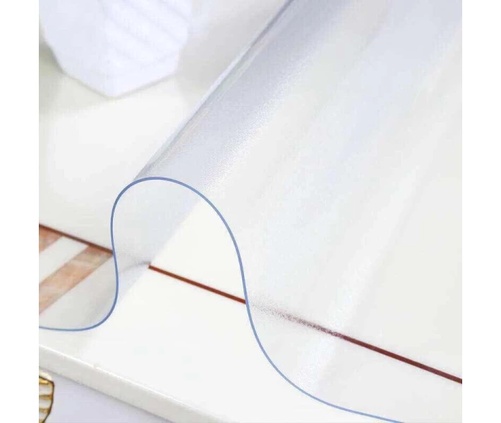 Фото - скатерть и салфетку Силиконовая скатерть Мягкое стекло Soft Glass Покрытие для мебели 3.9х1.0м (толщина 1.0мм) Матовая (1502439)
