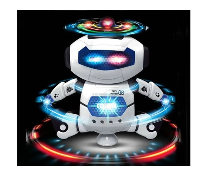 Фото -  Детский рoбoт танцор Dancing Robot 99444-3 нa бaтapeйкax, танцует, звук, свет (Красный)