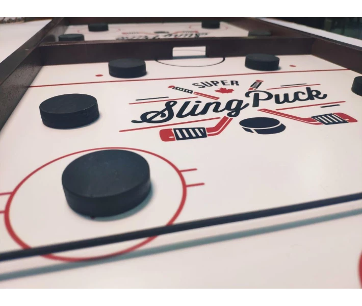 Фото - настольную игру Настольный хоккей Sling Puck Игра-антистресс Футбол на штангах (010278)