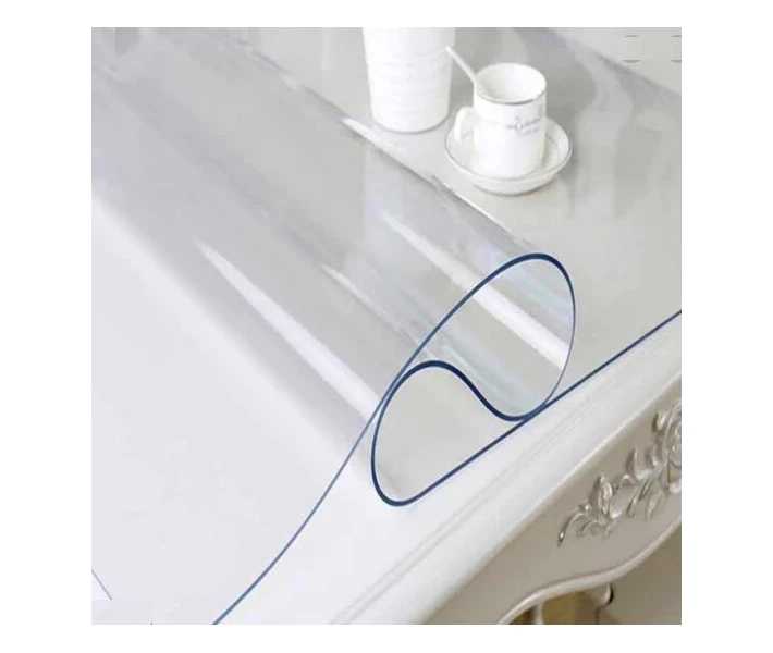Фото - скатерть и салфетку Мягкое стекло силиконовая скатерть на стол Soft Glass Защита для мебели (4.0х1.4 м) толщина - 1.5мм Прозрачное (1502740)