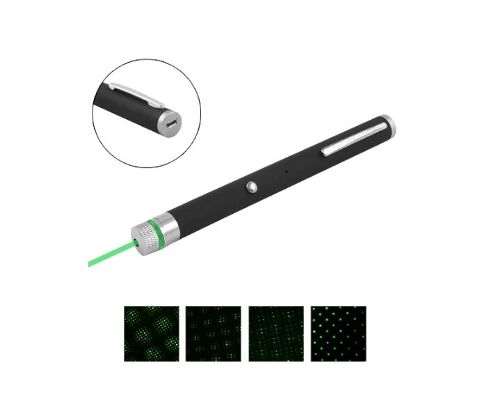 Фото - лазерную указку Фонарь-лазер Лазерная указка Green Laser Pointer 803-1 (2xAAA, 1 насадка, бархатная коробка) Зеленый (803132)