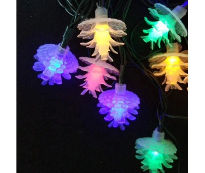 Фото - гирлянду Гирлянда штора Шишки 150 led color 10 шишек 7см (медный провод) 3м х 1,5м Мульти (200581)