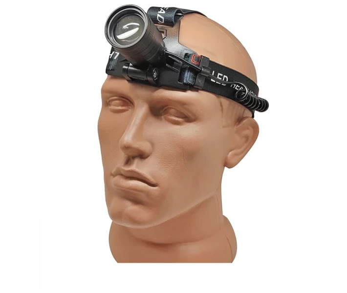 Фото - фонарик Налобный фонарик Police BL-T85-P50 + 2x18650 + зум + зарядка MicroUSB (85501)