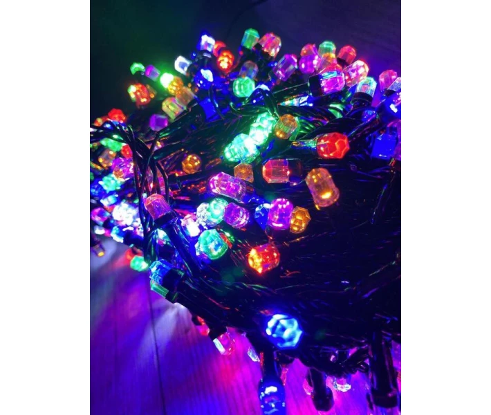Фото - гирлянду Гирлянда прямая Six corner 5мм 100led (на черном проводе) 7.5м Мульти