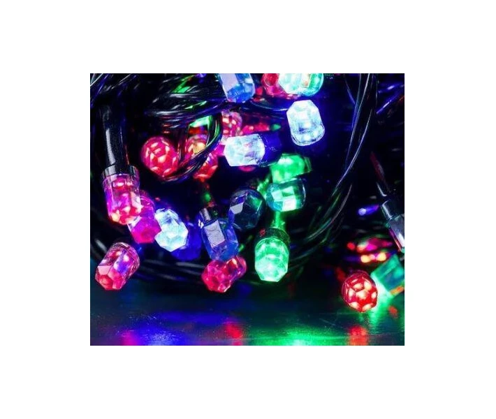 Фото - гирлянду Гирлянда прямая Six corner 5мм 100led (на черном проводе) 7.5м Мульти