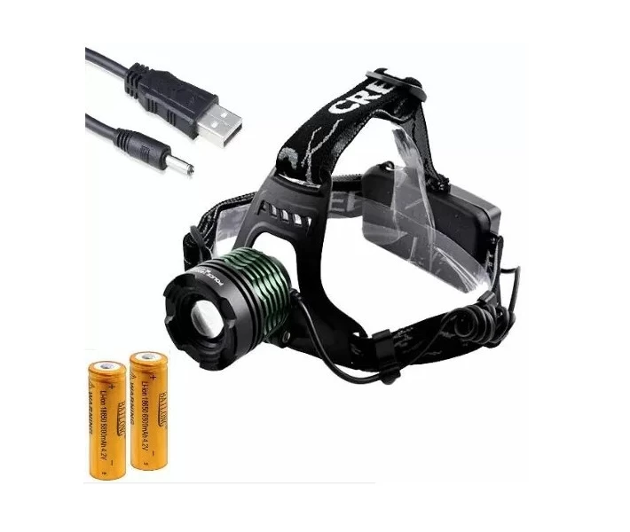 Фото - фонарик Налобный фонарь Bailong Police BL-2188-T6 USB zoom microUSB +2х18650 (4 режима) фонарик налобник (218800)