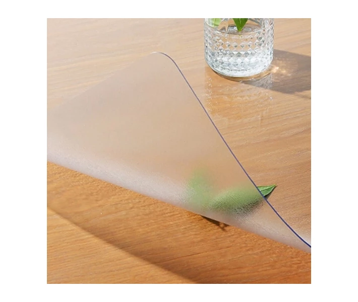 Фото - скатерть и салфетку Силиконовая скатерть Мягкое стекло Soft Glass Покрытие для мебели 3.2х1.0м (толщина 1.0мм) Матовая (1502432)