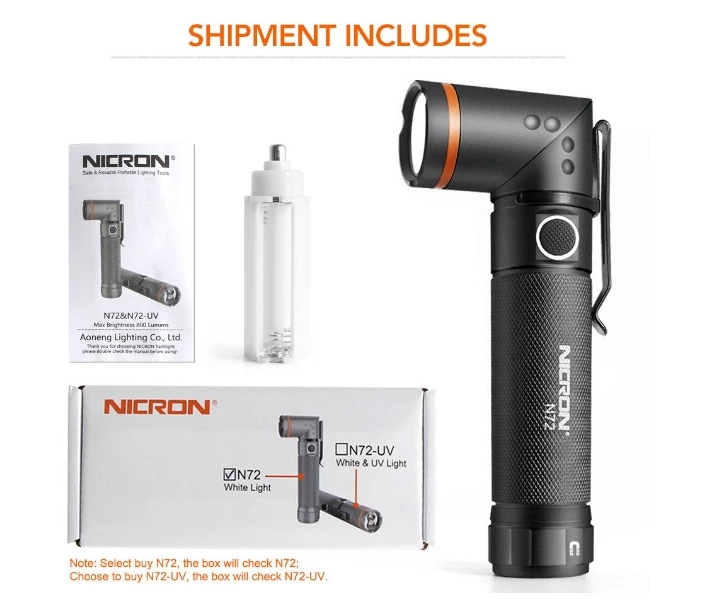 Фото - фонарик Фонарь Nicron N72 Магнит 5Вт 300 Lm IP54 (Оригинал) (7272055)