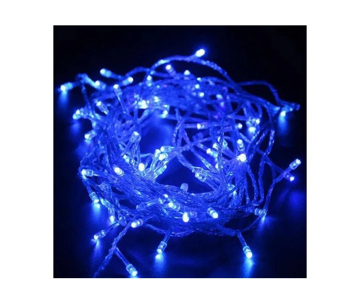 Фото - гирлянду Гирлянда прямая (прозрачный провод) 15.8м 200 Led 8 режимов Синий CL-107 (2005001)