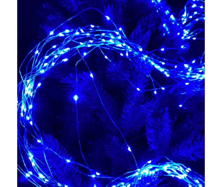 Фото - гирлянду Гирлянда Хвост 300 Led 10 нитей по 2м медный провод 220V (Синий) (20029)