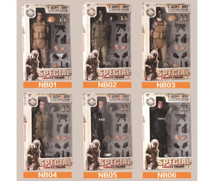 Фото -  Игрушка солдат с униформой swat 12 action figure