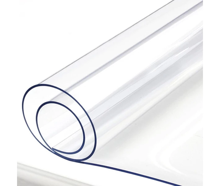 Фото - скатерть и салфетку Гибкое (мягкое, жидкое) стекло скатерть на стол Soft Glass 1.4х1.4м (толщина 2.0 м) Прозрачная (0000214)