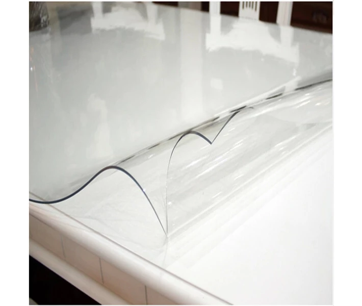 Фото - скатерть и салфетку Мягкое стекло силиконовая скатерть на стол Soft Glass Защита для мебели (2.7х1.2 м) толщина - 2.0мм Прозрачное (1502927)