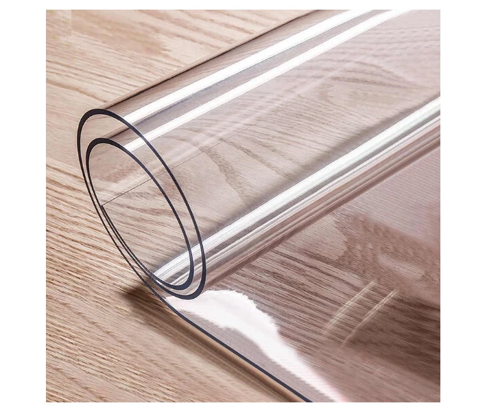 Фото - скатерть и салфетку Мягкое (гибкое, жидкое) стекло скатерть на стол Soft Glass 1.0х1.8м (толщина 1.5 м) Прозрачная (1018150)