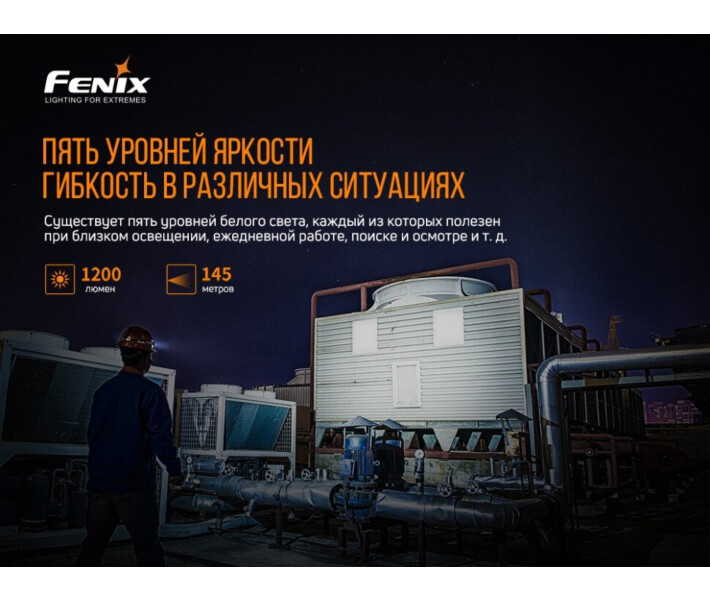Фото - фонарик Фонарь налобный Fenix ​​HM61R + Складной нож Ruike S22 Коричневый