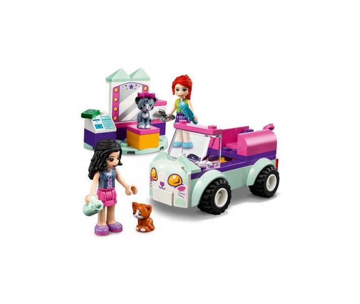 Фото - детский конструктор Конструктор LEGO Friends Авто парикмахера для кошек 60 деталей (41439)