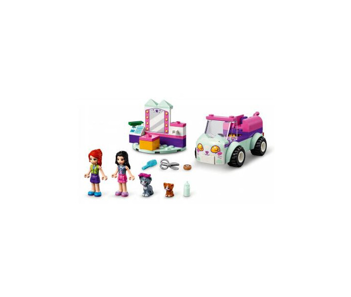 Фото - детский конструктор Конструктор LEGO Friends Авто парикмахера для кошек 60 деталей (41439)