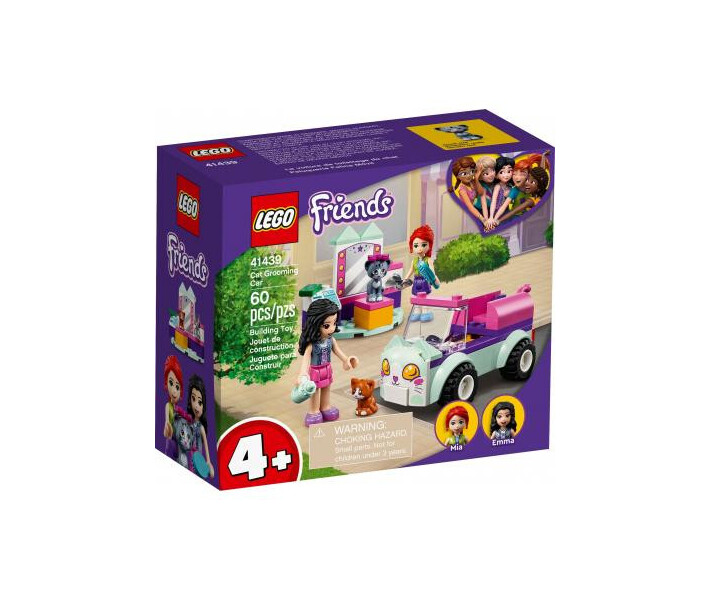 Фото - детский конструктор Конструктор LEGO Friends Авто парикмахера для кошек 60 деталей (41439)