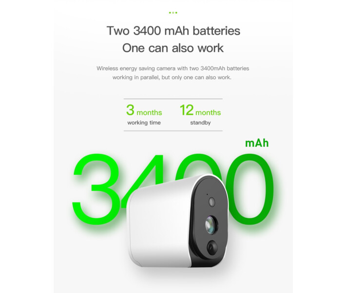 Фото - камеры видеонаблюдения WiFi камера наблюдения Meisort Battery-L3 (3400 mAh)