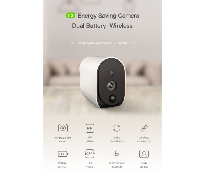 Фото - камеры видеонаблюдения WiFi камера наблюдения Meisort Battery-L3 (3400 mAh)