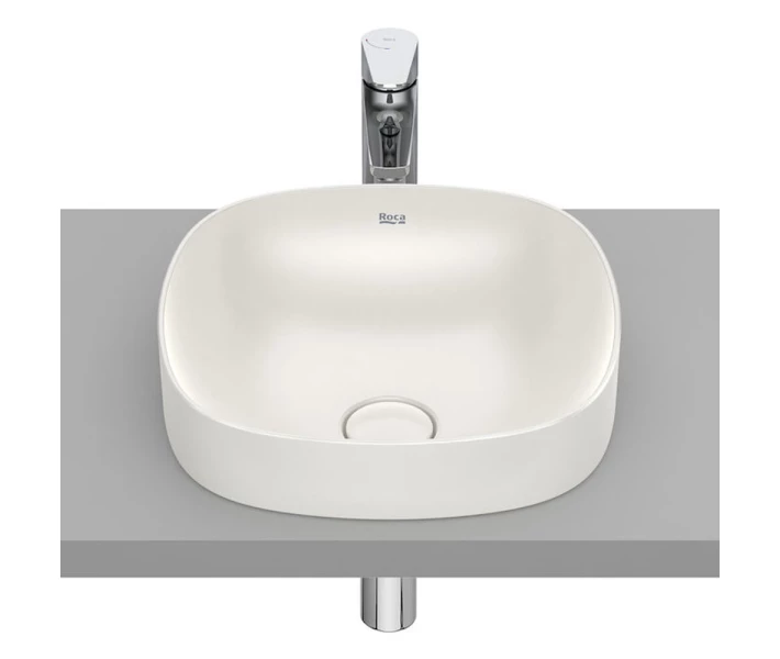 Фото - умывальник Умывальник полувстроенный Roca Inspira Soft 37x37 см Бежевый