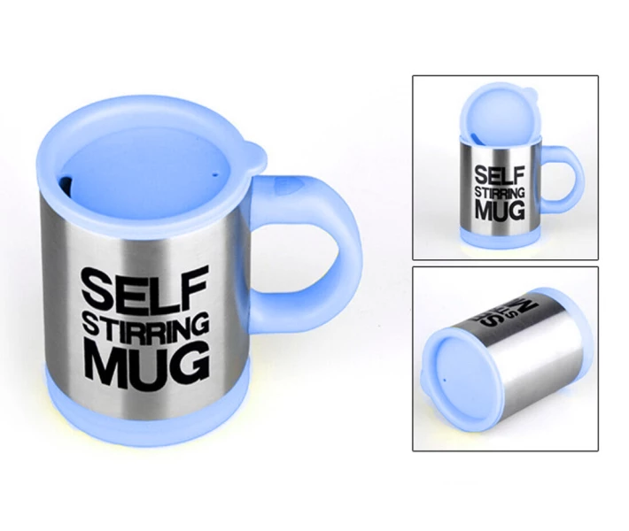 Фото - чашку и кружку Кружка-мешалка NBZ Self Stirring Mug автоматическая 350 мл Blue