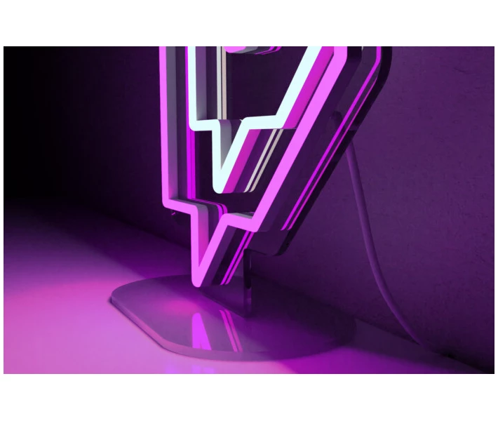 Фото - светодиодную вывеску Неоновая светодиодная вывеска neon led Twitch 31x28 см