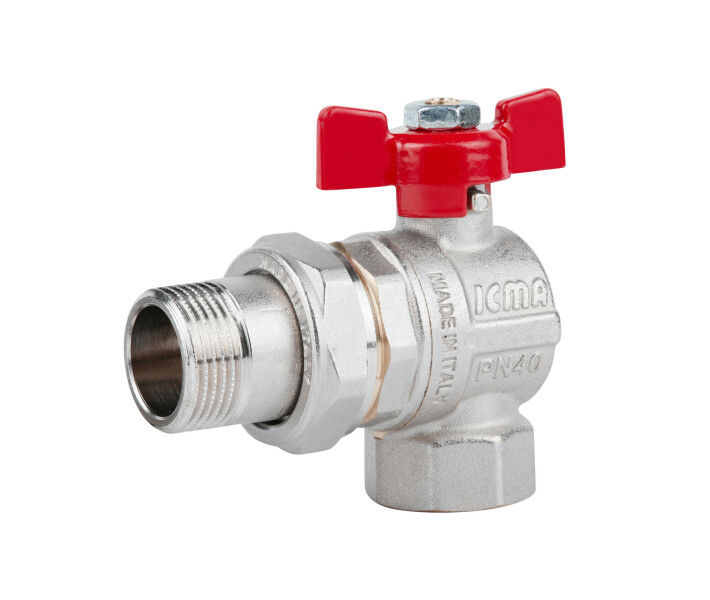 Фото - шаровой кран и вентиль Кран шаровой Icma FAR. ROSSA 3/4" угловой №361 (ST703352) (SD00042358)