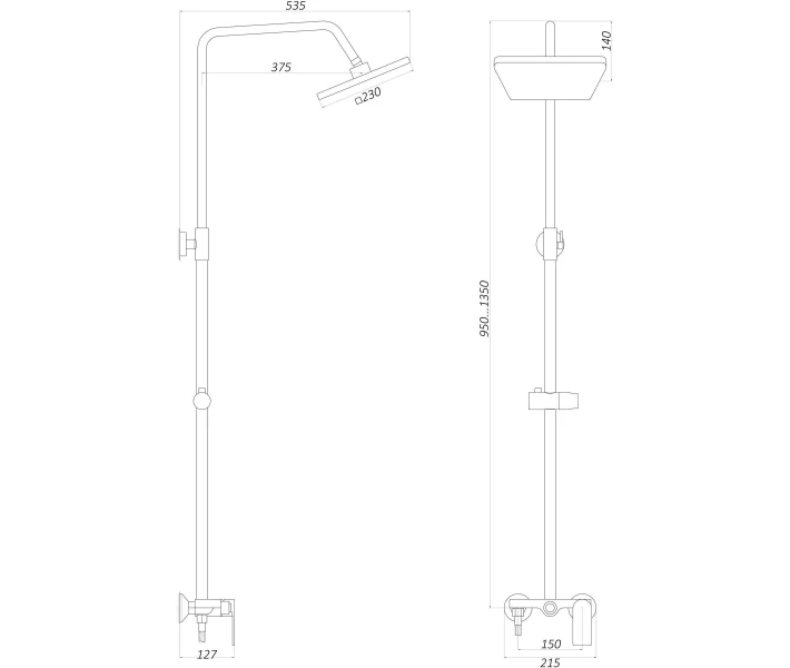 Фото - душевую систему Душевая система Globus Lux GLA-0005N (ST702555) (21216)