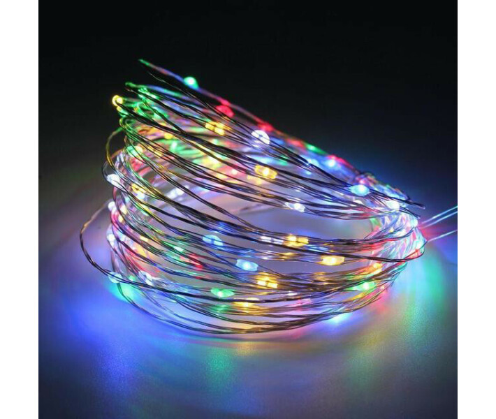 Фото - гирлянду Светодиодная гирлянда нить капля росы 500 LED 50 м от сети 220В разноцветный