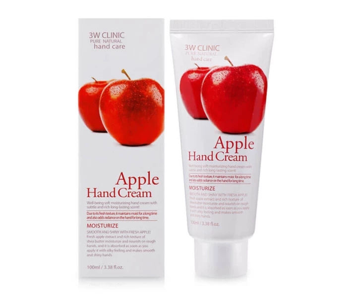 Фото - крем для рук Увлажняющий крем для рук с экстрактом яблока 3W Clinic Apple Moisturizing Hand Cream 100мл (3W0113)