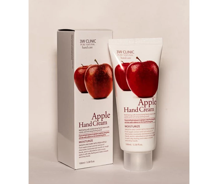 Фото - крем для рук Увлажняющий крем для рук с экстрактом яблока 3W Clinic Apple Moisturizing Hand Cream 100мл (3W0113)