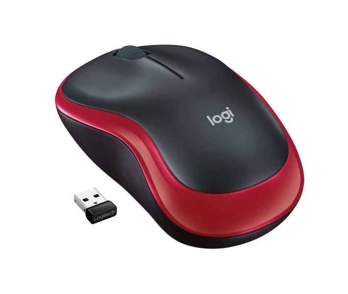Фото - мышку для ноутбука Мышь Logitech M185 WL (910-002240) Red
