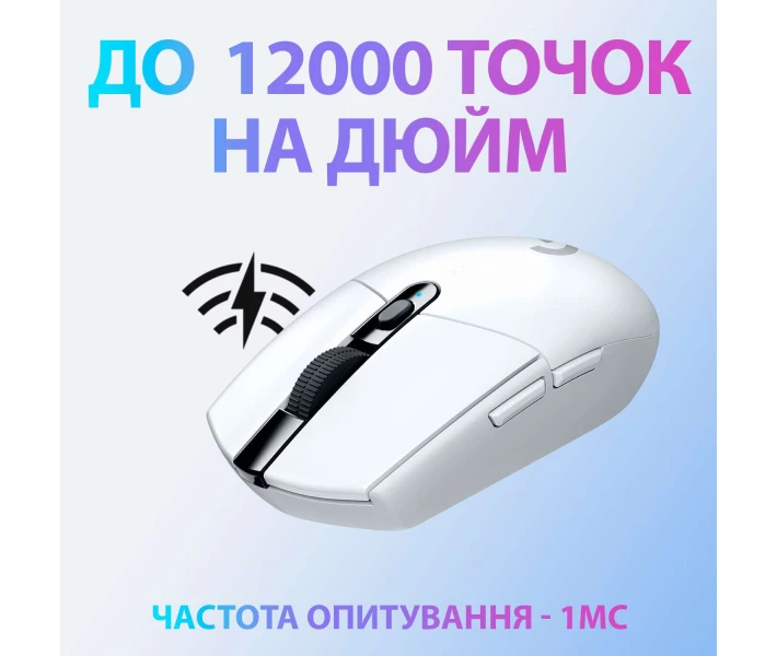 Фото - мышку для ноутбука Мышь игровая беспроводная Logitech G305 Wireless White (910-005291)