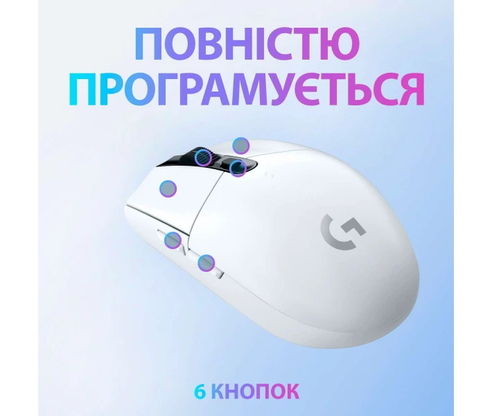 Фото - мышку для ноутбука Мышь игровая беспроводная Logitech G305 Wireless White (910-005291)