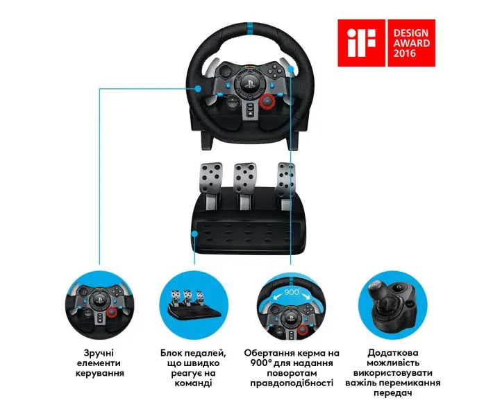 Logitech G29 レーシングホイールセット Комплект Набор 2в 1 Logitech G29 Руль и педали Driving Force