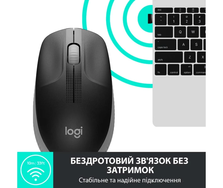 Фото - мышку для ноутбука Мышь Logitech M190 Full-size Mid Grey (910-005906)