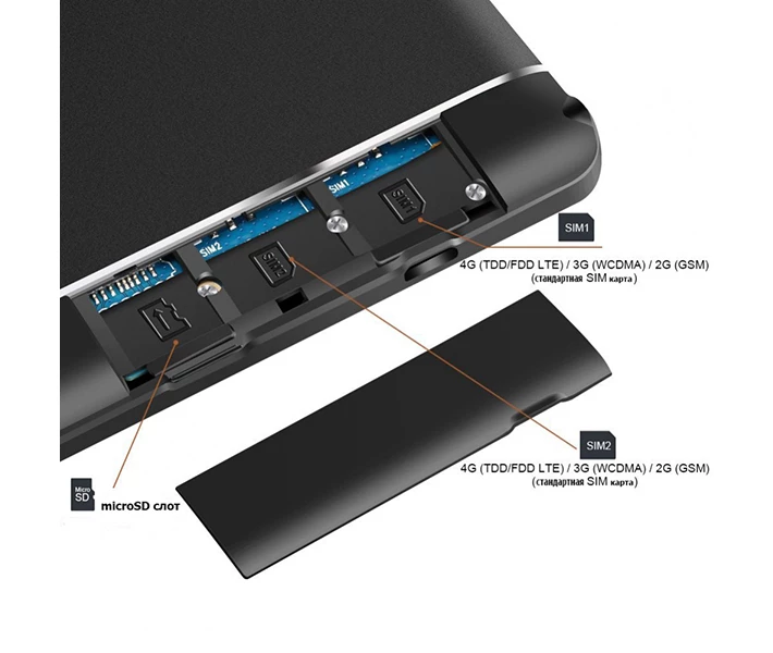 Фото - планшет Планшет - телефон Hoozo X1001 Full HD 32Gb LTE Jet Black + Чехол-клавиатура + Карта памяти 32GB