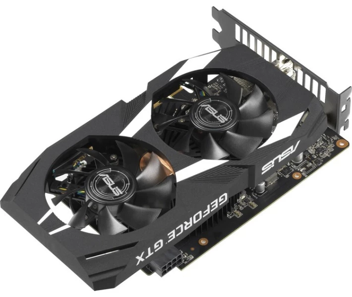 Фото - видеокарту Видеокарта Asus GF GTX 1660Ti 6GB Dual OC (DUAL-GTX1660TI-O6G)