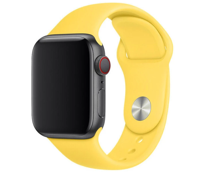 Фото - аксессуар к смарт-чсасам Силиконовый ремешок для Apple watch 42mm/44mm Желтый/Canary Yellow (147583)