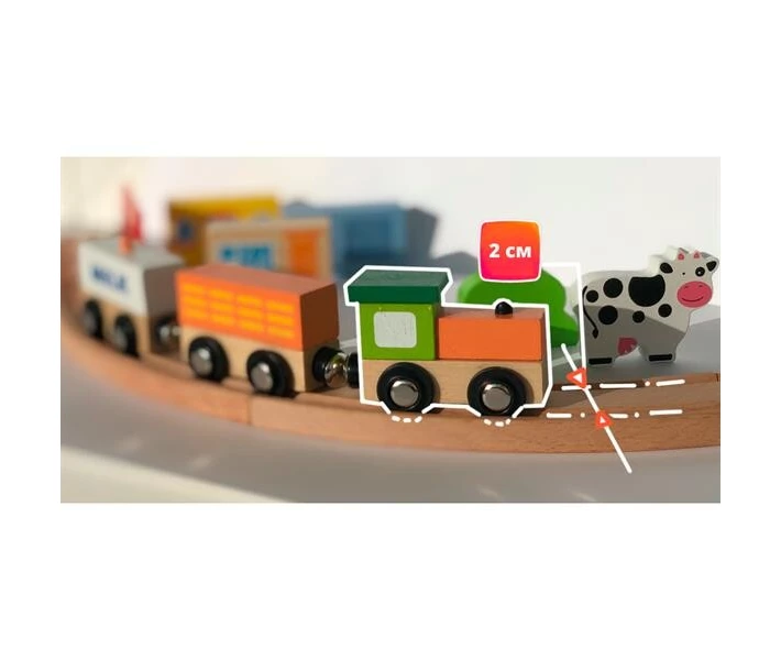 Фото - железную дорогу Деревянная железная дорога Viga Toys 49 эл. (56304) (25491-32)