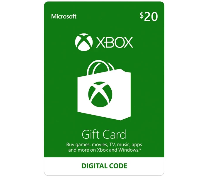 Фото - игру для приставки и ПК Xbox Live Gift Card на 20$ (USD), US/USA - регион