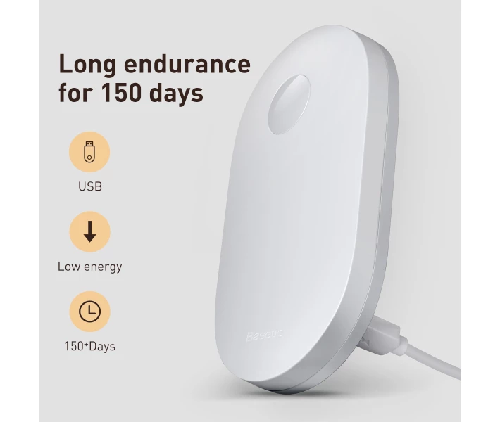 Фото - ночник Лампа-ночник индукционная BASEUS Sunshine series White light белый свет 500mAh DGSUN-RB02