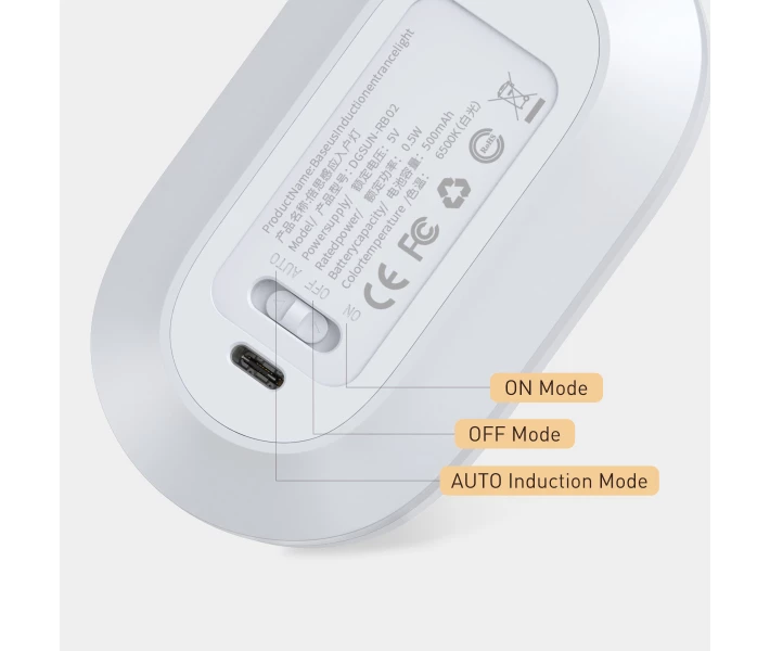 Фото - ночник Лампа-ночник индукционная BASEUS Sunshine series White light белый свет 500mAh DGSUN-RB02