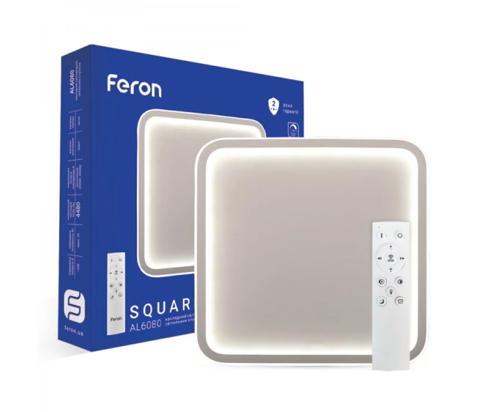 Фото - светильник потолочный Светодиодный светильник Feron AL6080 SQUARE 70W