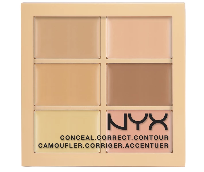 Фото - корректор, консилер для лица Палитра для контуринга и коррекции NYX Cosmetics Conceal, Correct, Contour Palette LIGHT (3CP01)