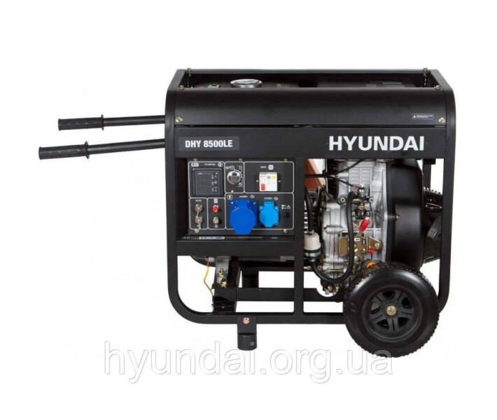 Фото - генератор Дизельный генератор Hyundai DHY 8500LE (243871)