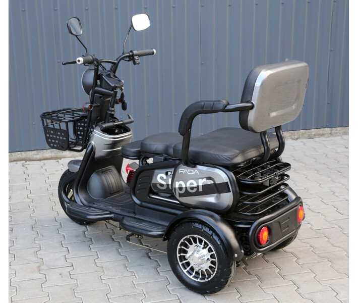 Фото - электроскутеры Электроскутер Трехколесный Трицикл FADA BULLi (750W, 72V,20Ah) Зеленый