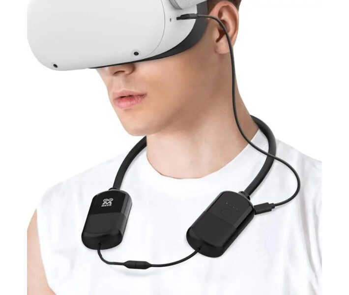 Фото - аксессуар для очков виртуальной реальности Аккумулятор AMVR для очков Oculus Meta Quest 2, 3, Pro, Pico 4, 8000Mah на шею